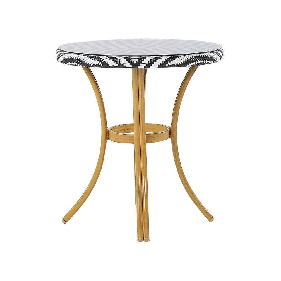 Beliani Tuintafel RIFREDDO - Beige Pe Rotan