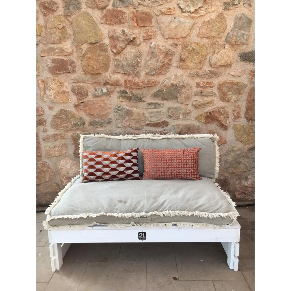 2L Home & Garden Palletbank Whitewash - Wit - Afbeelding 3