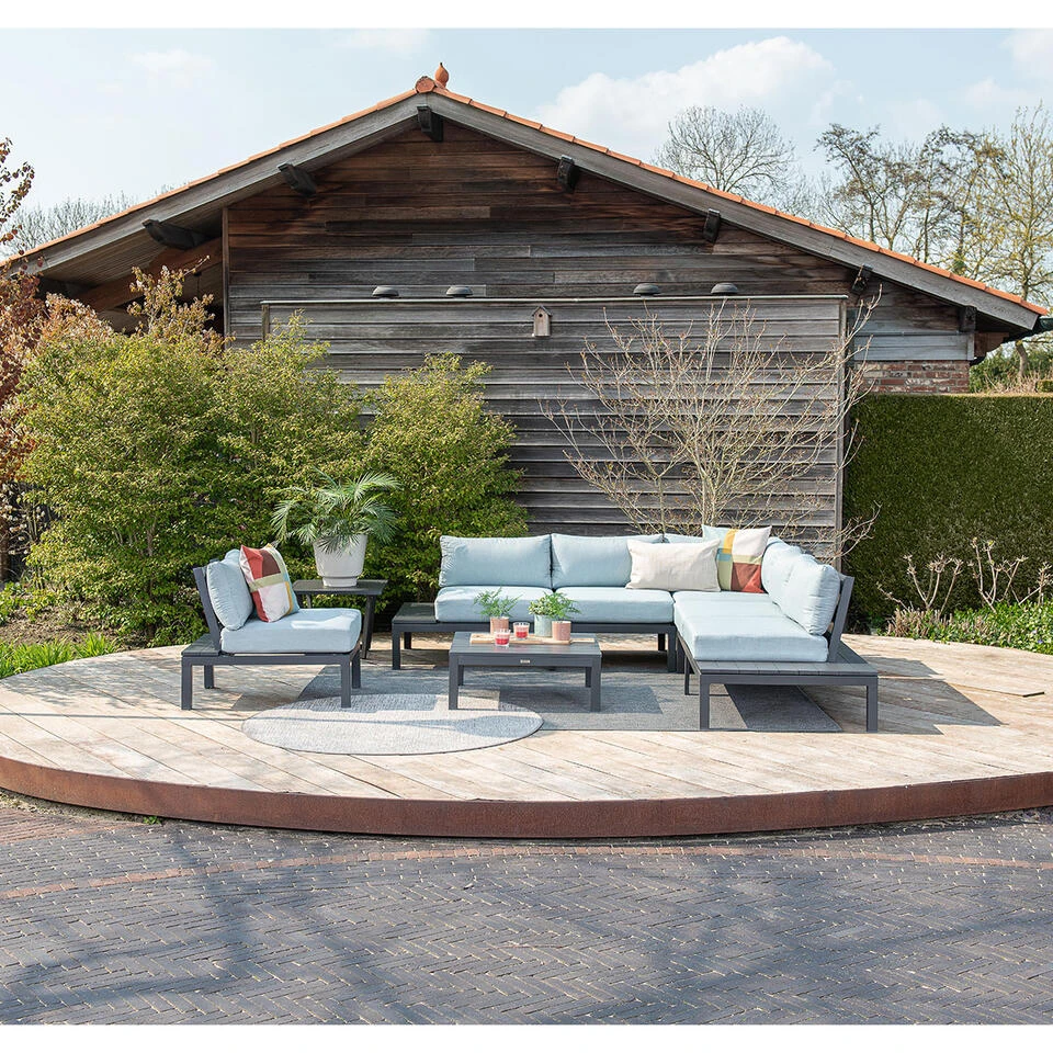 Garden Impressions Lena Loungeset 4-delig - Mint Grijs - Afbeelding 2