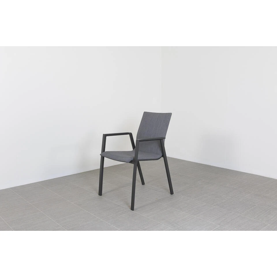 VDG Lima Stapelbare Tuinstoel - Antraciet - Afbeelding 3