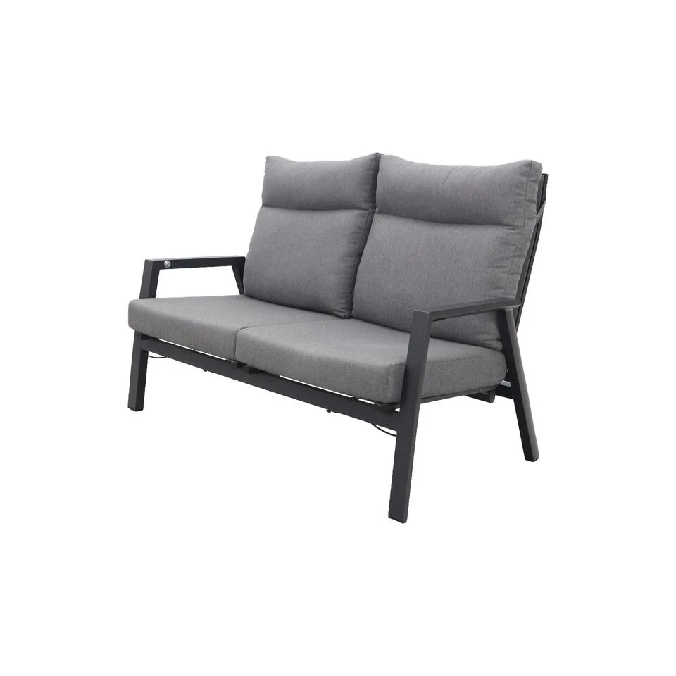 VDG Azoren 2-zitsbank Verstelbaar - Antraciet