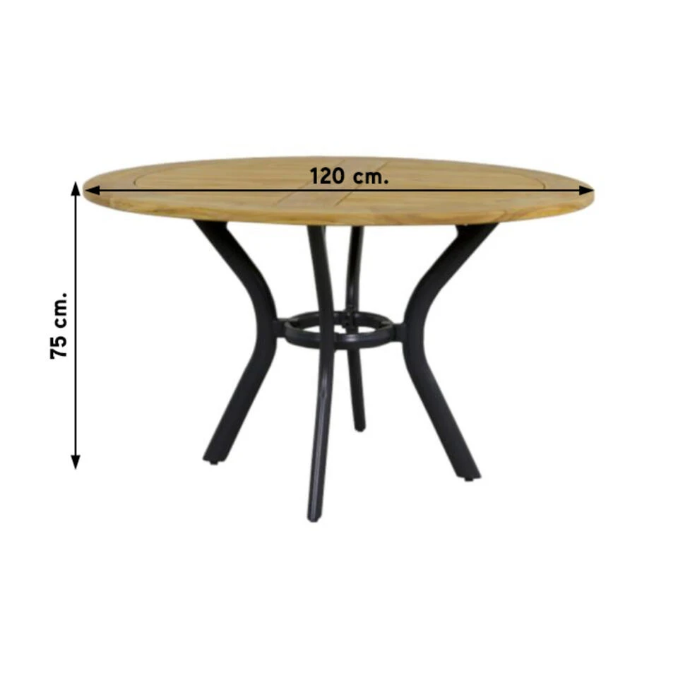 Hartman South Wales Tafel 120 Cm - Afbeelding 2