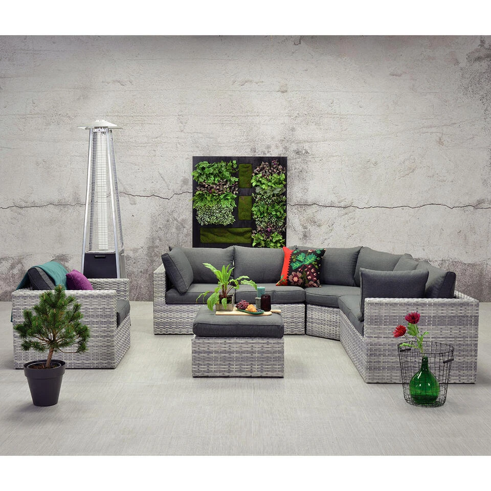 Garden Impressions Carlo Lounge Set XL - Licht Grijs - Afbeelding 3