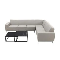 VDG Boavista/Royalty Sunbrella Loungeset - Grey - 5-delig - Rechts