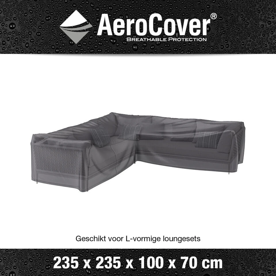 Aerocover Loungesethoes L-vorm 235x235 Cm - Afbeelding 2