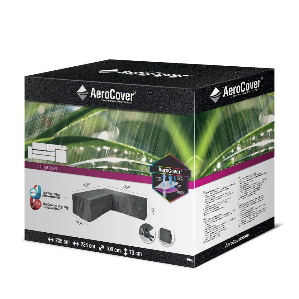 Aerocover Loungesethoes L-vorm 235x235 Cm - Afbeelding 3