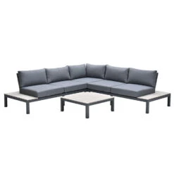 Garden Impressions Aurora Loungeset 4-delig - Donker Grijs