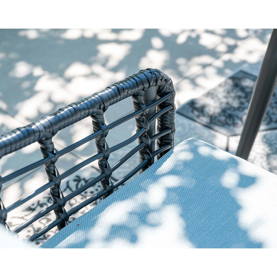 Garden Impressions Ashton Lounge Dining Set Rechts - Zwart Rotan - Afbeelding 4