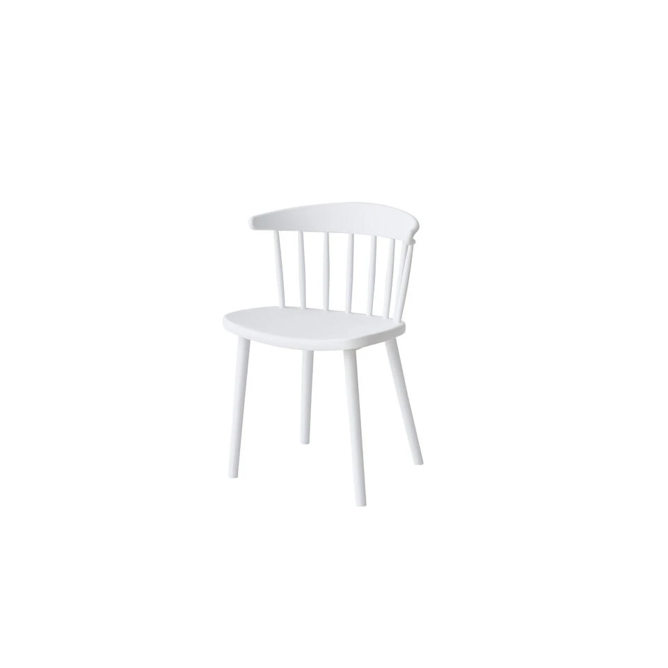 Giga Meubel Tuinstoelen Stapelbaar - Wit - Kunststof - Set Van 2