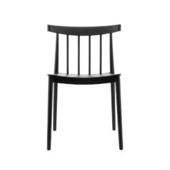 Giga Meubel Tuinstoelen Stapelbaar - Zwart - Kunststof - Set Van 2