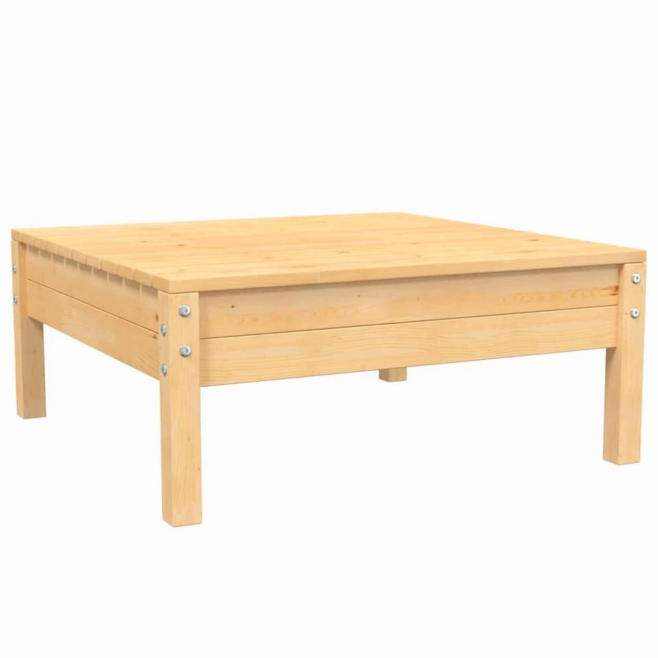 VidaXL 3-delige Loungeset Met Grijze Kussens Massief Grenenhout - Afbeelding 3