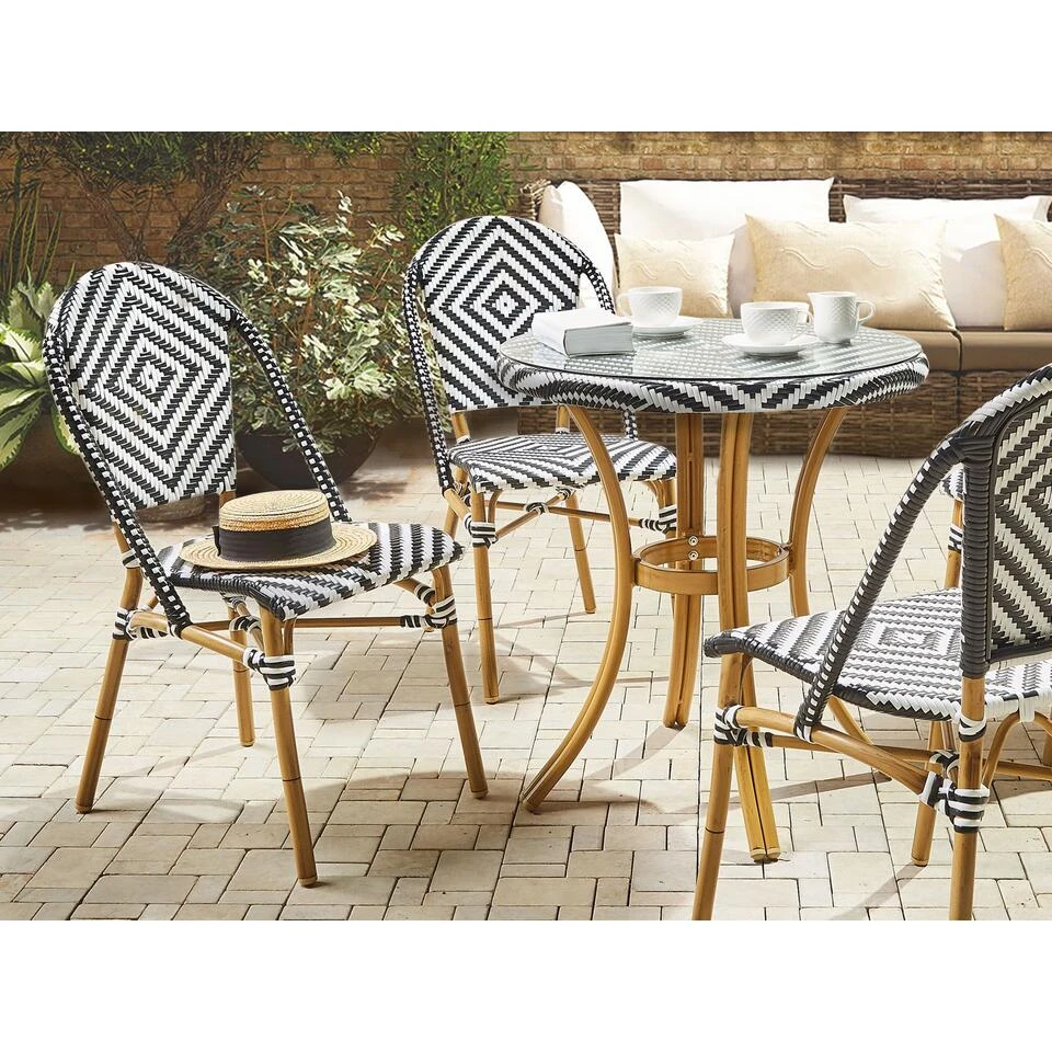 Beliani Tuintafel RIFREDDO - Beige Pe Rotan - Afbeelding 3