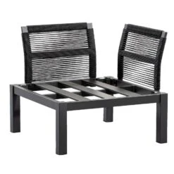 Le Sud Loungestoel Hoekelement Ardeche - Grijs - 78x78x66 Cm