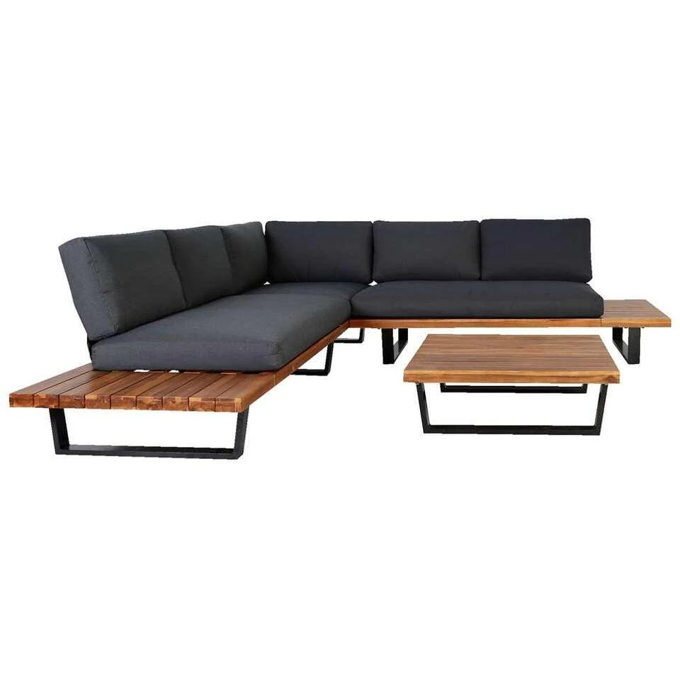 Hoekset Albi - Naturel/antraciet - 3 Delig - Afbeelding 2