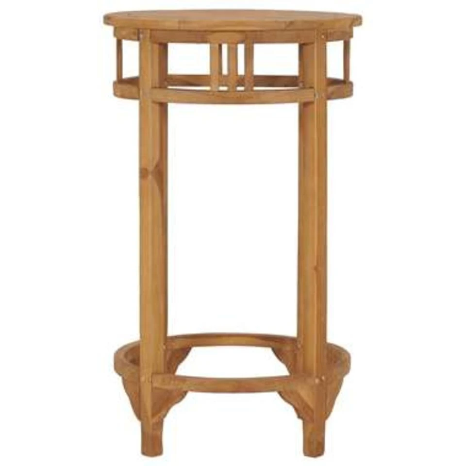 VidaXL Bartafel Ø60 Cm Massief Teakhout - Afbeelding 2