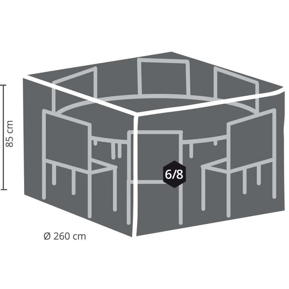 Outdoor Covers Premium Hoes Voor Ronde Tuinset - 260 Cm - Afbeelding 3