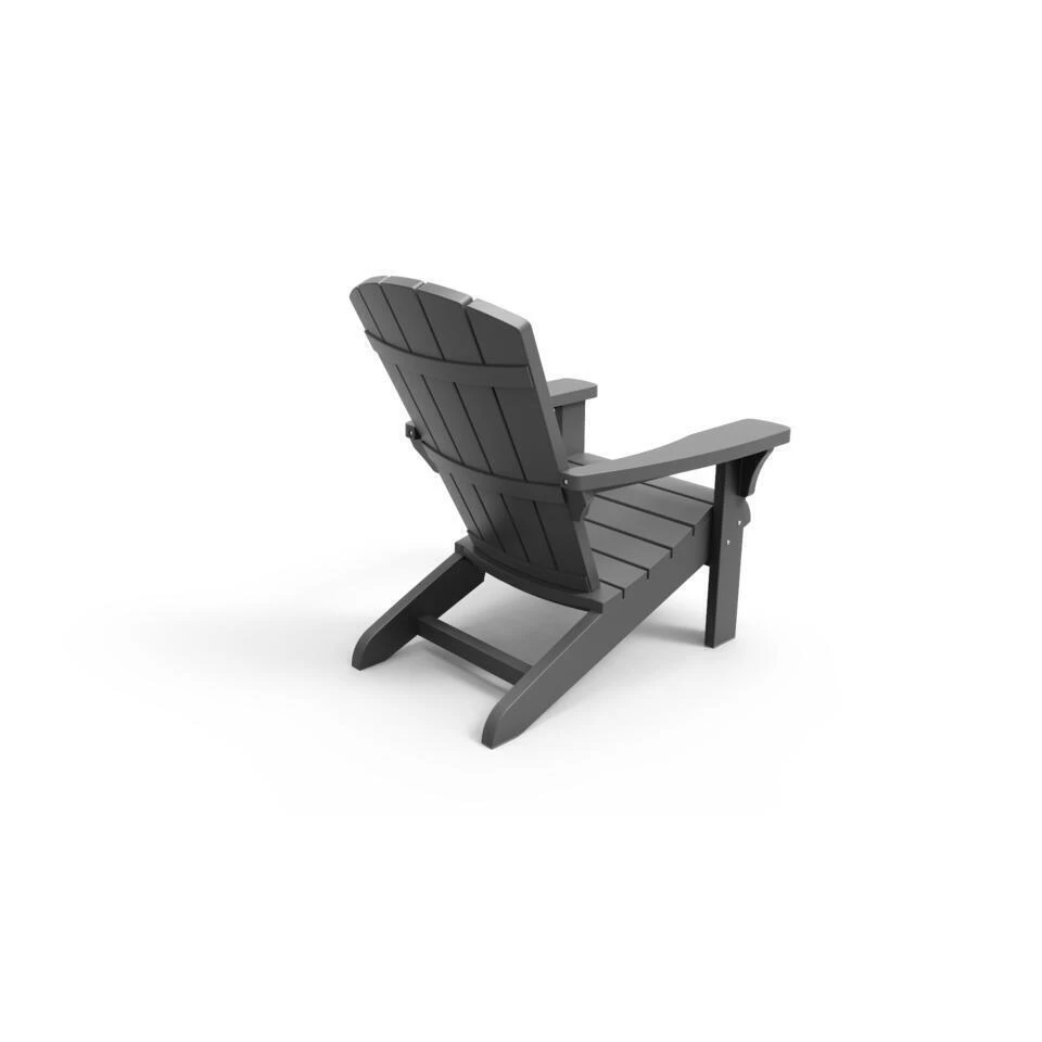 Keter Troy Adirondack Tuinstoel - 81x80x96,5cm - Grafiet - Afbeelding 2